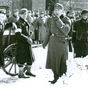 German Soldiers force Jews to shovel snow