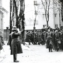 Hungarian Gendarmes parading in front of Germans in Budapest 1944