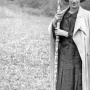 Dori in Wishow, Romania with her awesome walking stick 1937<br />one of my favorite photos of my family