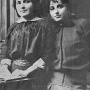 This is a photo of my grandma Rivka Kratz (Schreter) taken around 1918 in Sighet, Romania.I believe that Rivka is on the right.Rivka perished in the gas chambers of Aushcwitz-Birkenau in the late Spring 1944 along with many of the other Jews from the region around Luh.